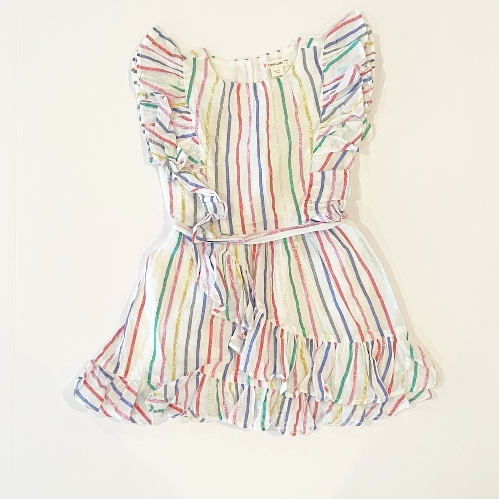 Crewcuts 2T ruffle faux-wrap dress